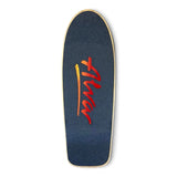ALVA Splatter Skateboard Deck - Pink/ Blue Metallic Logo w/ Black Splatter