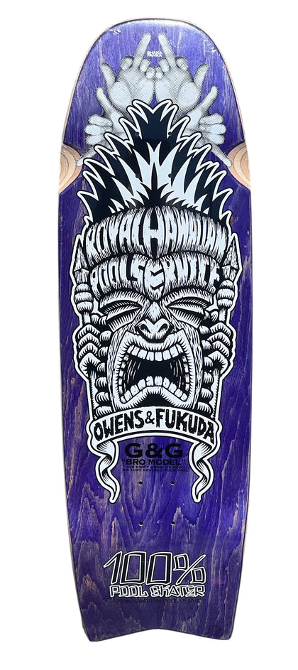 SMA Royal Hawaiian Pool Service Skateboard Deck Purple #3