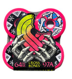 Powell Peralta 64mm Cross Bones Skateboard Wheels PINK