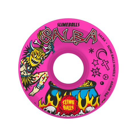 60mm Salba Witch Doctor Reissue Pink 78a Slimeball wheels