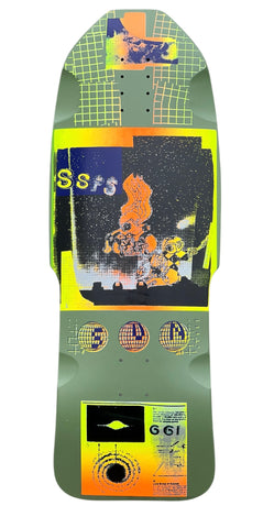 GGi Beastly 11" Wide SSPS Skateboard Deck Green