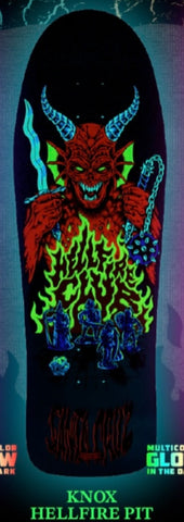 Santa Cruz X Stranger Things ‘HellFire’ Knox Skateboard GLOW Deck