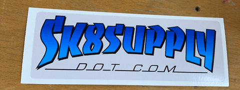 SK8supply Skateboard Shop Sticker BLUE