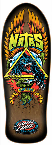 NEW Santa Cruz Natas Panther Skateboard Deck - BROWN STAIN