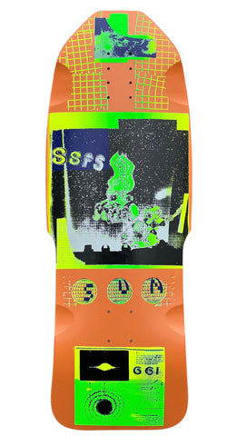 GGi Beastly 11" Wide SSPS Skateboard Deck Orange