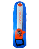 SK8supply CHAINSAW Limited Edition Skateboard Deck Blue / Orange
