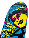 DOUBLE TAKE Vision GONZ Skateboard Deck - Clear Spray Grip
