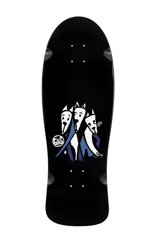 G&S NB 3 Dogs Skateboard Deck- Black