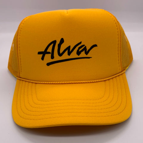 Classic Alva Logo Trucker Hat Yellow