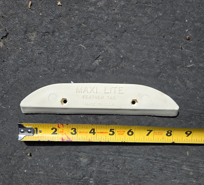 Vintage MAXI LITE skid plate WHITE