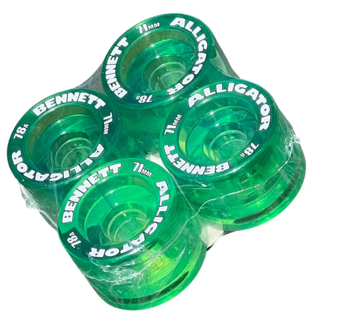 Bennett Alligator wheels 71mm 78a reissue - Translucent GREEN