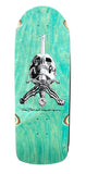Powell Peralta RAY BONES BriteLite Snub Nose SKULL & SWORD Skateboard Deck TEAL