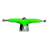 Green Gullwing PRO 9” Skateboard Trucks with Silver Plates