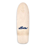 ALVA Blue Black Modern Leopard Skateboard Deck