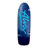 ALVA Blue Black Modern Leopard Skateboard Deck