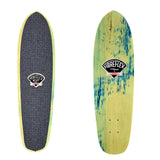 G&S Gordon & Smith FibreFlex BRIAN BENT Urban Flex Skateboard Deck - BLUE GREEN MULTI