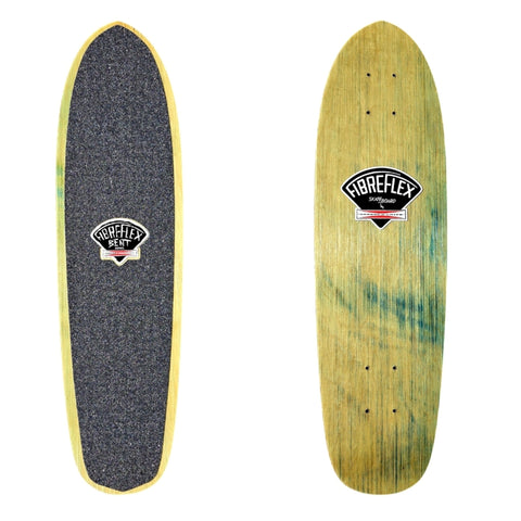 G&S Gordon & Smith FibreFlex BRIAN BENT Urban Flex Skateboard Deck - BLUE GREEN MULTI (#2)