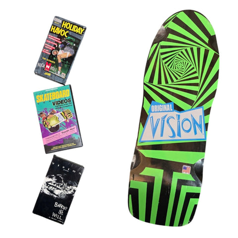 Vision ORIGINAL VISION "GATOR" reissue Skateboard Deck - GREEN BLACK