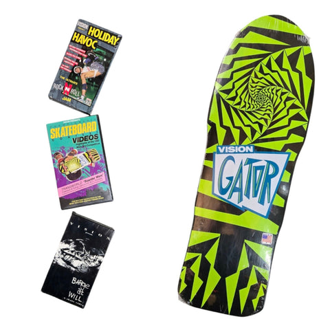 Vision GATOR II reissue Skateboard Deck - GREEN BLACK