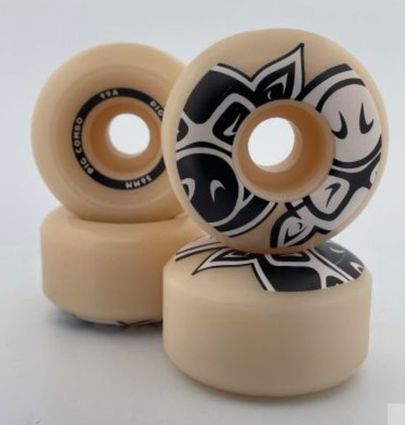 Pig Wheels Combos - 54mm 99a - NATURAL