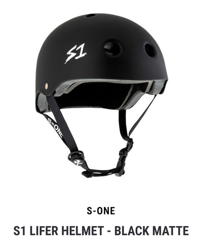 S1 LIFER Skateboard Helmet - matte Black XXL