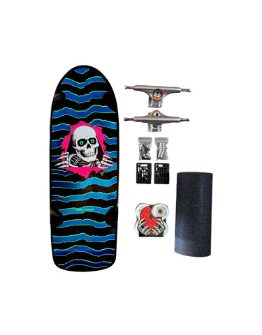 Powell Peralta Ripper Complete Skateboard - BLUE FOIL / BLACK