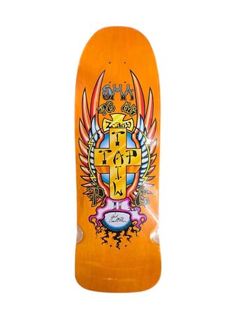 SMA Santa Monica Airlines Z Boy Paul Constantineau Tail Tap reissue Skateboard - ORANGE STAIN #7