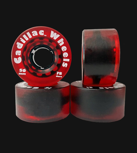 Cadillac Wheels 56mm 78A スケートボードウィール Cadillac Surf Skate Skateboard Wheels 56mm 78a - RED – SK8supply.com