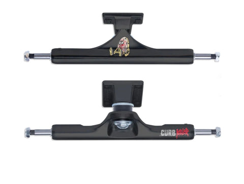 10” Axle Slappy Skateboard Trucks CURB KILLER - BLACK