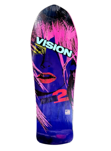 Vision AGRESSOR II reissue skateboard deck - PINK STAIN