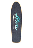 ALVA 78 LOST MODEL EXOTIC WOOD Skateboard reissue Deck - WHITE TURQUOISE LOGO