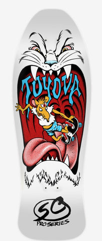 2024 PRE-ORDER Santa Cruz Toyoda Skateboard Deck - WHITE