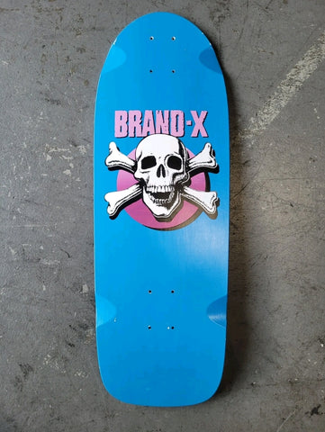 Reissue BRAND X KNUCKLE HEAD Skateboard Deck - BLUE (scratch & ding)