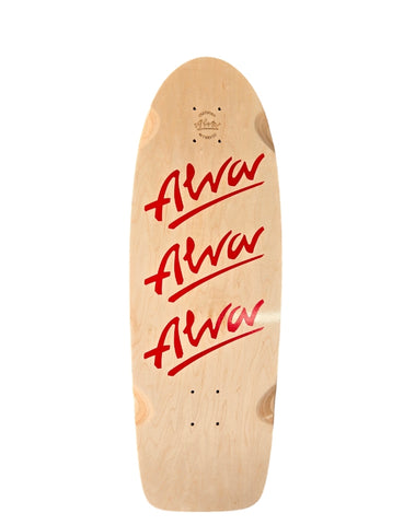 ALVA TRI LOGO reissue skateboard deck - RED