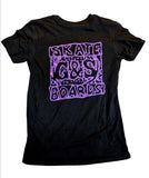 G&S Gordon and Smith Skateboards T- shirt SMALL - BLACK PURPLE