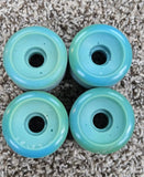 Vintage 80s Skateboard wheels BLANKS 60mm - BLUE/GREEN