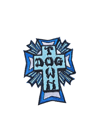 Dogtown Cross logo PATCH 2.5"- BLUE