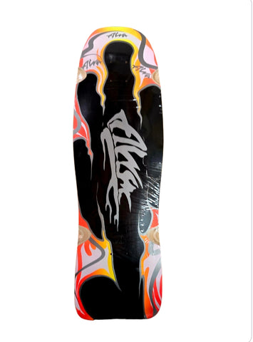 ALVA MODERN Aggression Fish reissue skateboard deck - BLACK