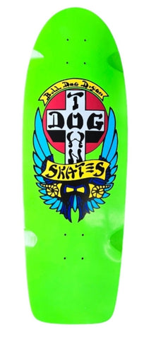 DogTown Classic BullDog reissue Skateboard Deck - GREEN