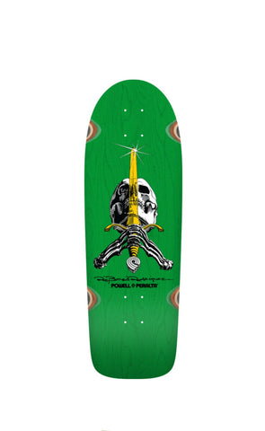 Powell Peralta Ray Bones Rodriguez Reissue Skateboard Deck - GREEN STAIN