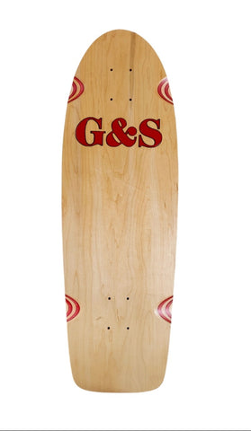G&S PROLINE 500 skateboard deck - NATURAL / RED LOGO