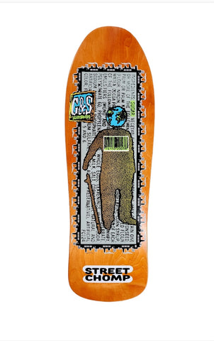 G&S Street Chomp 2 OG shape reissue skateboard deck - ORANGE