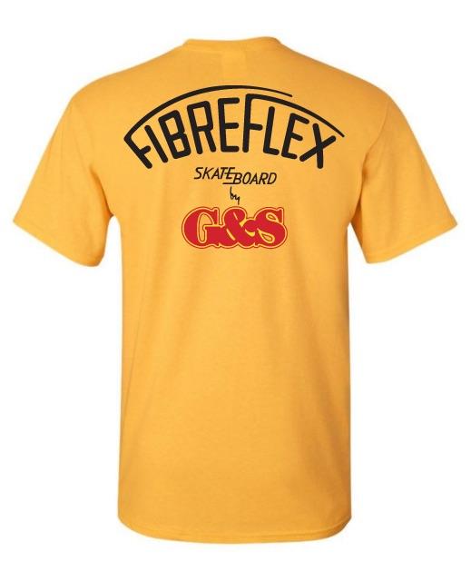 G&S Gordon and Smith FIBREFLEX T shirt X LARGE - GOLD – SK8supply.com
