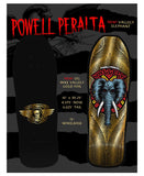 Powell Peralta Mike Vallely Elephant reissue Skateboard Deck - GOLD FOIL