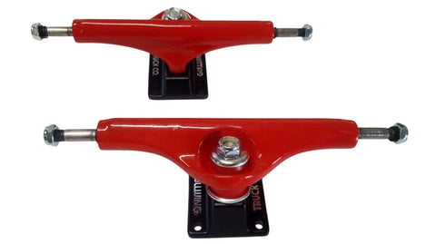 Gullwing Shadow Skateboard Trucks - 8.5" RED / Black