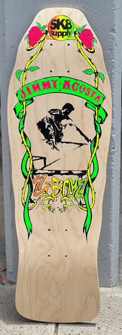 SK8supply Jimmy Acosta -Glow in the Dark- Skateboard Deck NATURAL