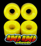 G&S YoYo Yellow FlatBack Skateboard Wheels 63mm 86a