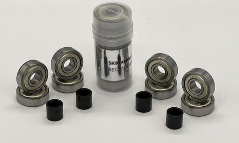 SK8supply ABEC-7 Skateboard Bearings - SET with Spacers