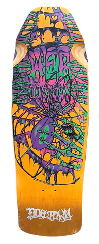 DogTown WEB Skateboard Deck Purple wheel wells