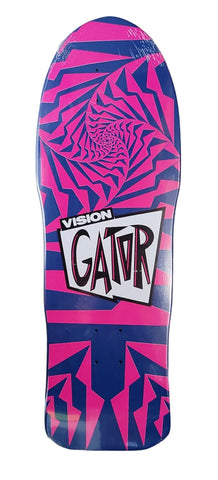 Vision GATOR II reissue Skateboard Deck - BLUE PINK